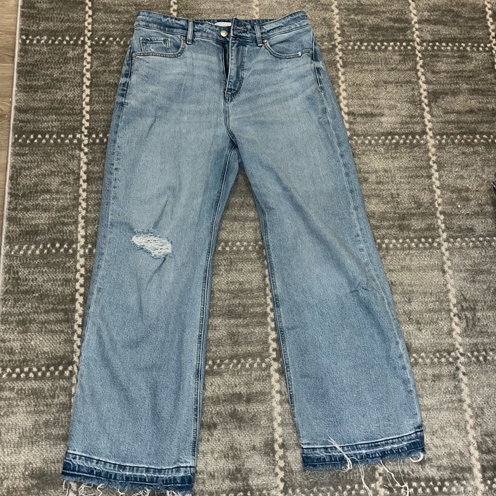 Loft wide leg size 6 petite jeans